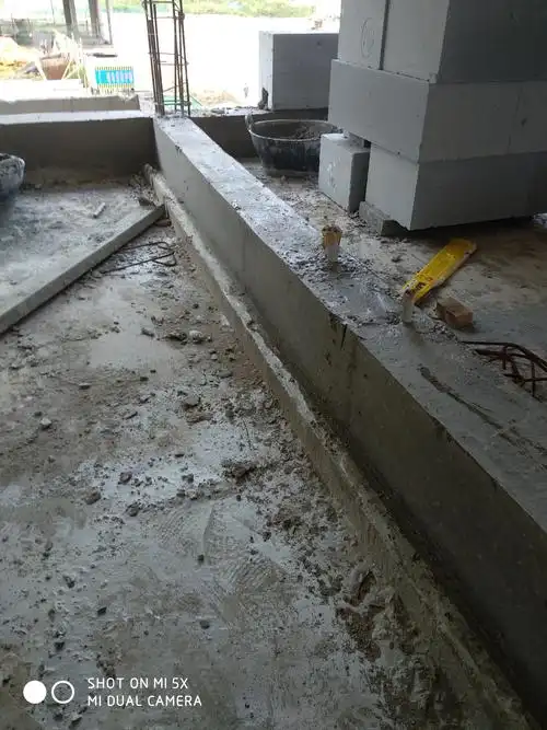 卫生间反坎混凝土浇筑成型质量好