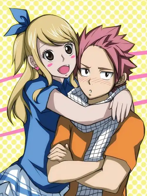 求纳兹和露西的有爱图