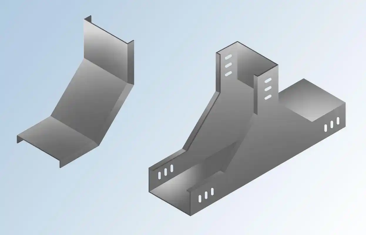 [原文:电缆桥架上垂直三通和下垂
