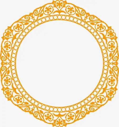 圆形相框免抠素材免费下载_觅元素51yuansu.com