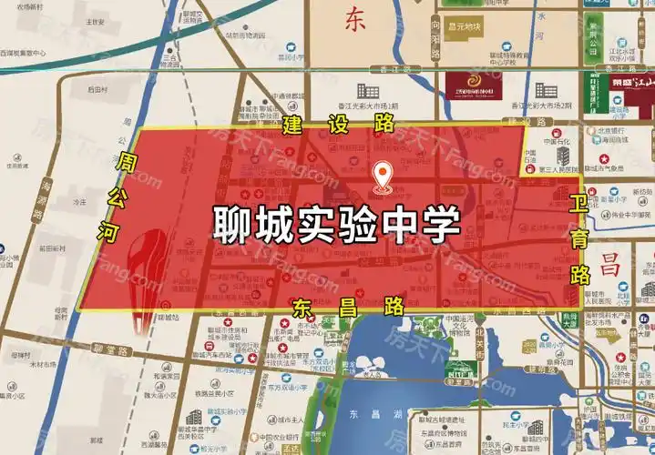 定了2022年聊城东昌府区中小学划片范围公布附划片地图