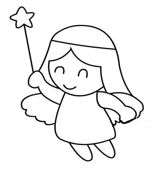 天使简笔画天使简笔画简单又漂亮