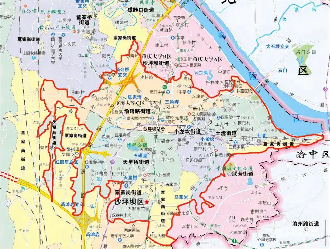 沙坪坝区,高新区,渝北区划定临时管控区域