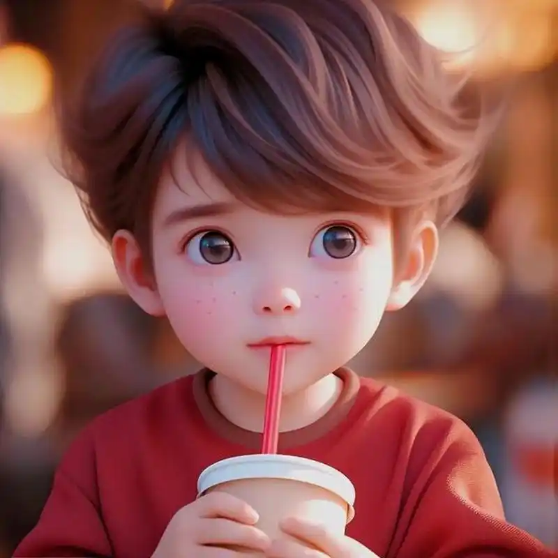 帅气男生奶茶头像[得意][得意]