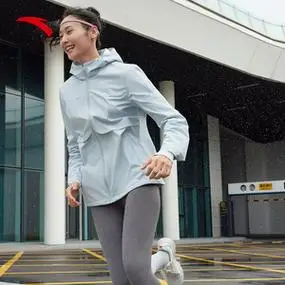 安踏风暴甲lt丨国家队系列防泼水梭织外套女跑步运动服162347603