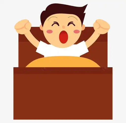 手绘卡通男孩起床高清素材元素设计图片免费下载页面网页平面电商创意