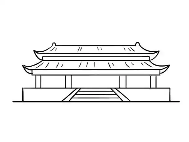 故宫简笔画故宫简笔画画法