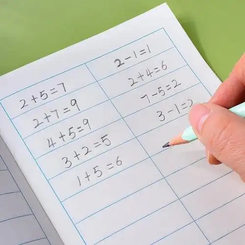数学本小学生算数标准统一算术小本子小演草生字田字格一年级作业