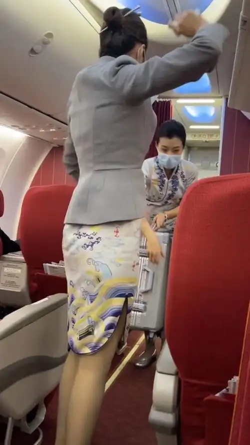 美丽大方得体的气质海航的空姐