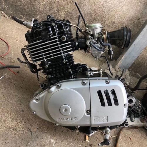 二手发动机拆车件摩托车发动机总成铃木王机头125c钻豹轻骑