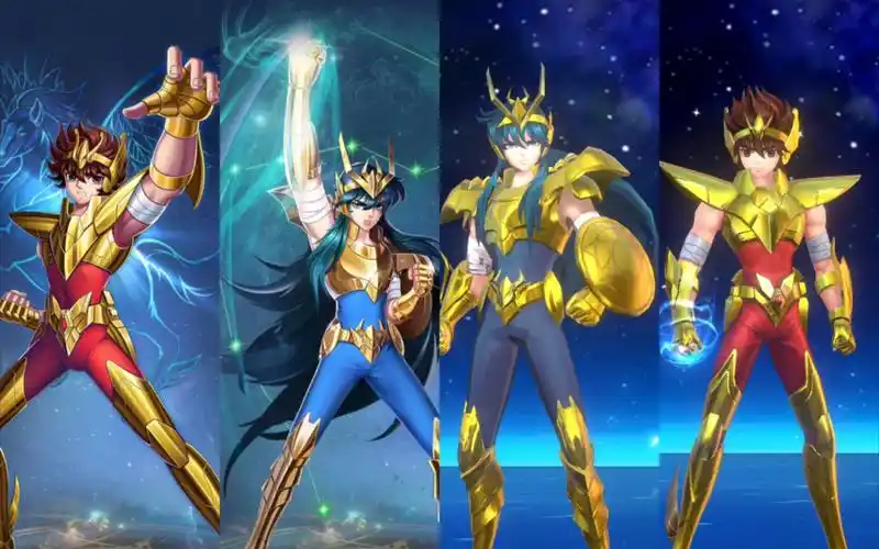 黄金之血镀金圣衣星矢&紫龙,圣斗士星矢·正义传说.