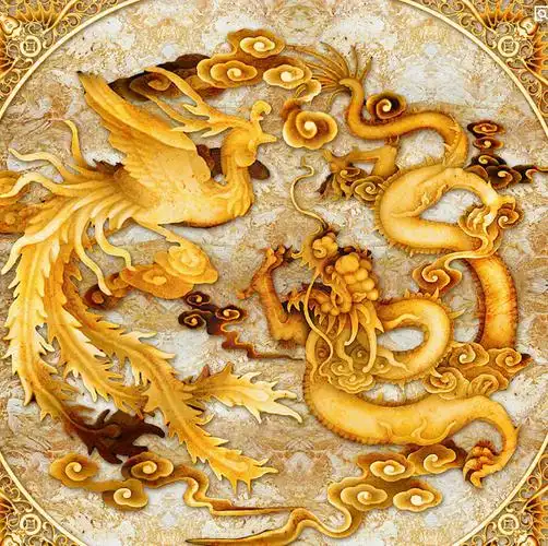国宝龙凤呈祥图古人的象征意义现代的吉祥美好