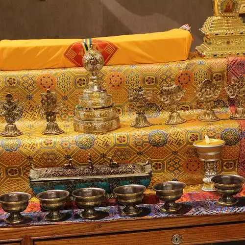 藏式民族风藏族面料阶梯式桌布三层佛柜桌围方形家用密宗佛龛装饰