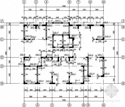16层框架剪力墙商住楼结构施工图