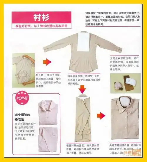各种衣服的叠法图文版