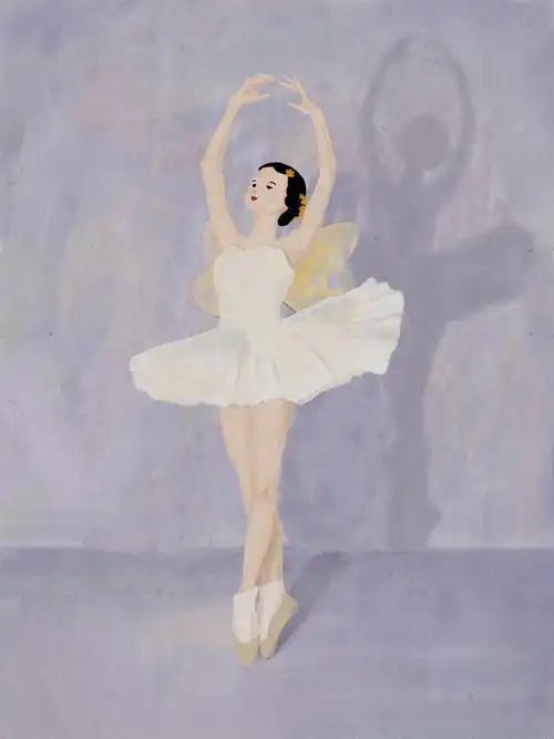芭蕾女孩插画