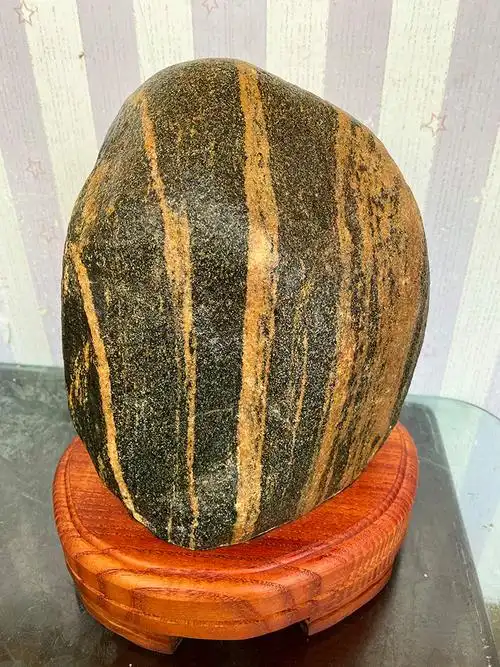 泰山敢当石真宅正宗天然泰山石原石敢当办公靠山石头青石奇石补角真