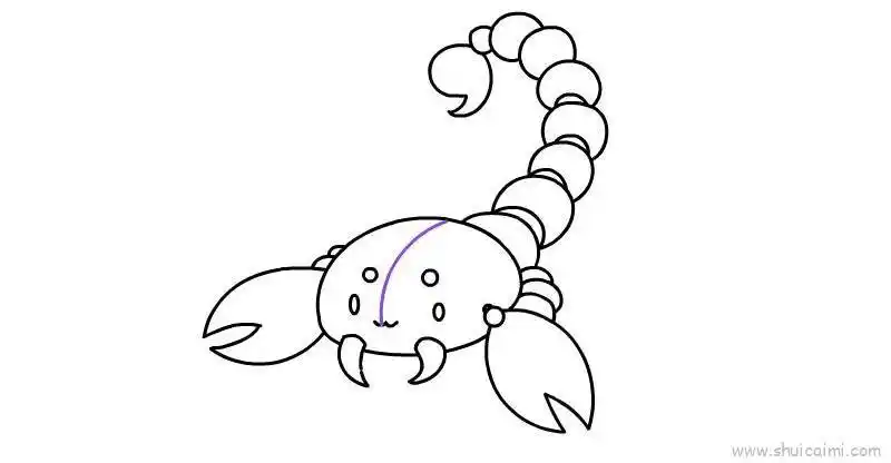 蝎子简笔画画法图解