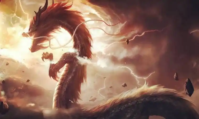 原创超级神龙已经腾空入海守护着天界之海让恶魔不敢侵入