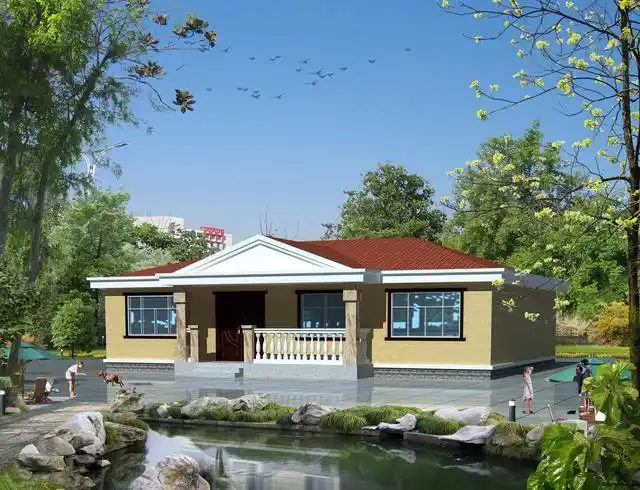 一层农村自建房别墅,各种风格,10款乡村养老别墅,单层平房