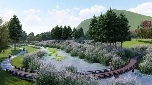 与自然的对话 ▎沙区工业园青凤组团环境绿化设计