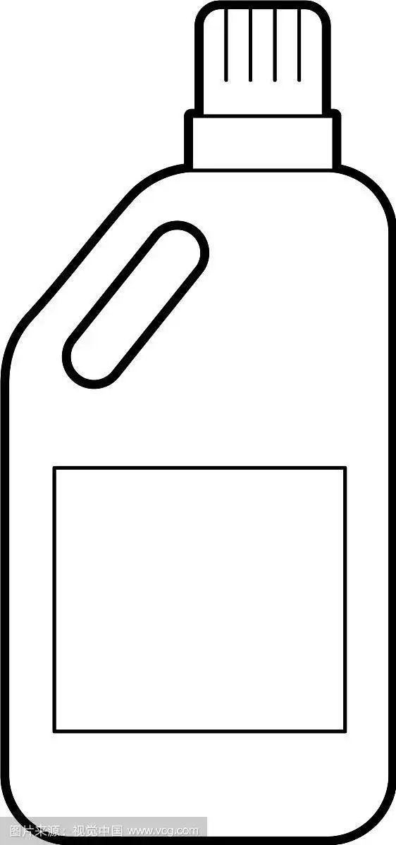 洗洁精瓶隔离图标