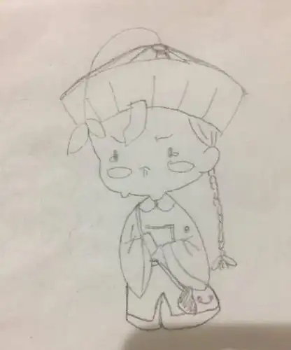 怎么画小僵尸简笔画