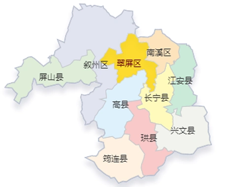 四川省宜宾市_行政区划信息参考