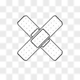 卡通简笔画线条风创口贴素材