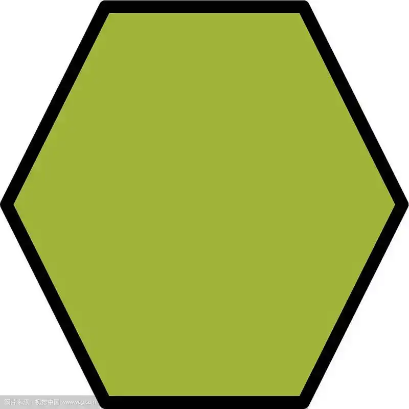 七边形几何形状的图标