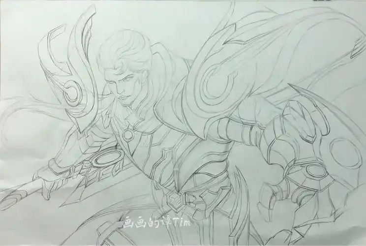 王者荣耀素描凯