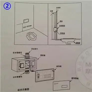 便厕冲水器 智能感应大便感应器暗装全自动冲洗阀蹲便感应冲水阀