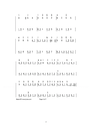 卡农钢琴简谱页双手.pdf