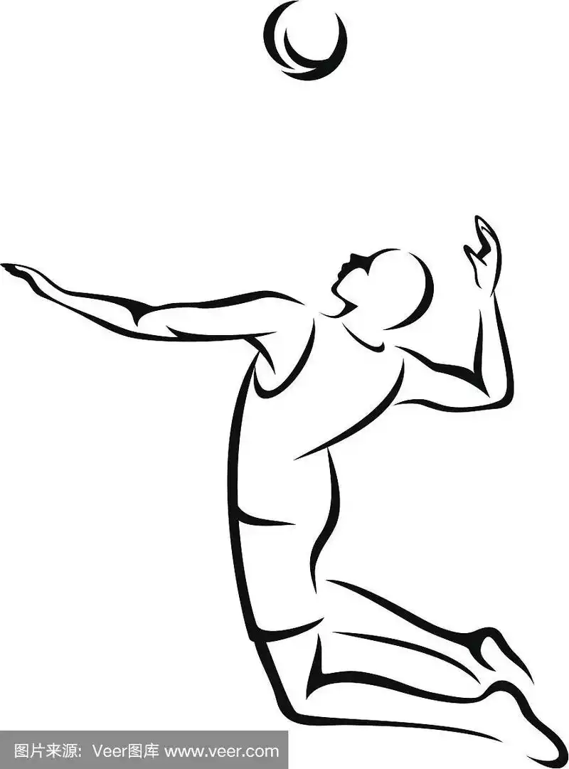 排球运动,球,竞技运动,进行中,运动员