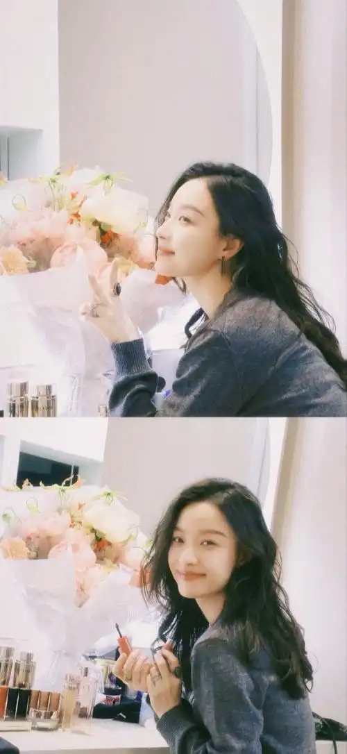 我一生荤素搭配,520早上看到倪妮的九宫格美照是我应得的!