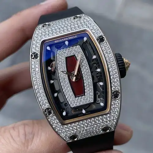 理查德米勒rm0701红唇白金满钻