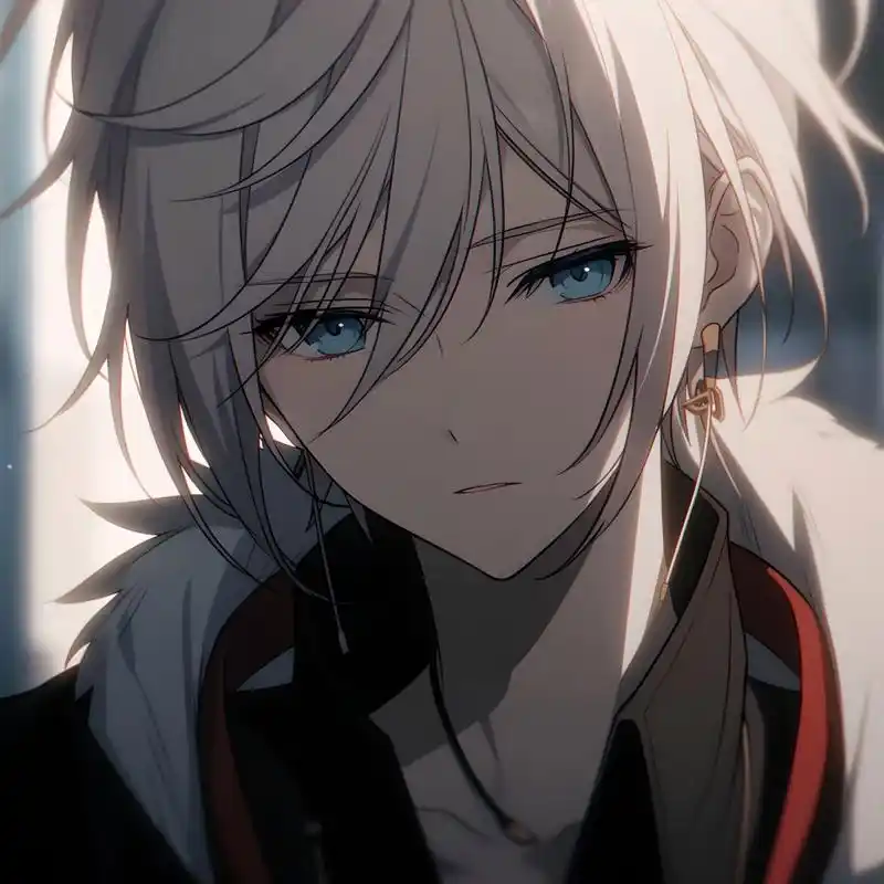 5250白发蓝瞳动漫头像5250 白毛控集合!