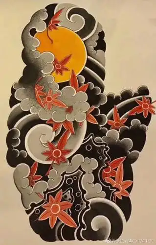 纹身[超话]# 老传统花臂纹身手稿 老传统七分袖纹身手稿 北京崇玺