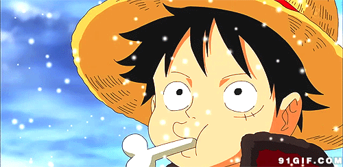 海贼王gif路飞gif下雪gif开心gif