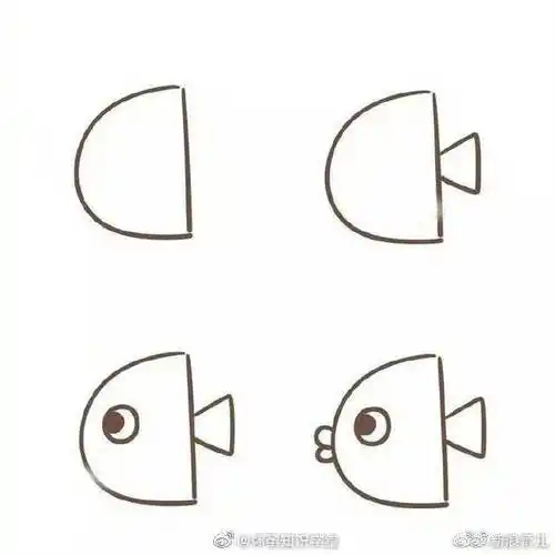亲子绘画#简单又好看的鱼怎么画?