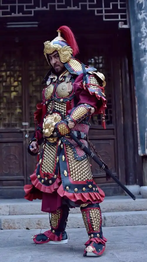 历史#中国甲胄的配件叫法穿法-全民小视频