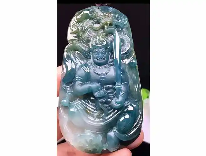 玉雕大师万方玮作品《不动明王》