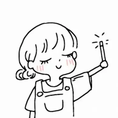 可爱简笔画头像女生高清好看的网红简笔画女孩可爱图片