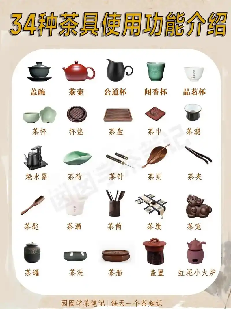不同茶器,器具的正确使用