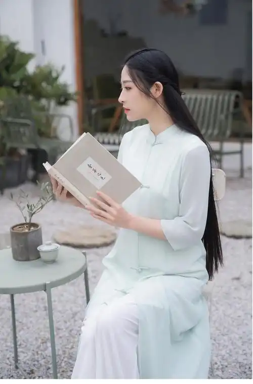 修行服装女唐装女复古改良茶人服茶艺师禅服茶服禅意文艺中式盘扣修身