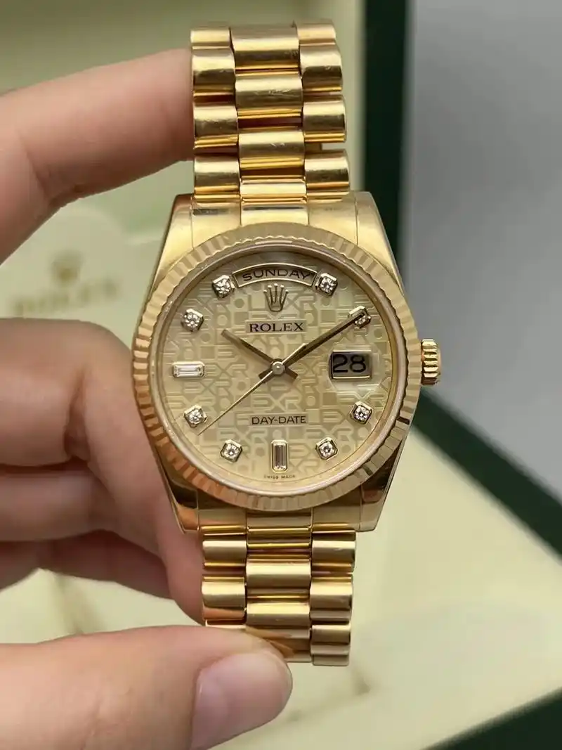 劳力士金星期日志118238-0311 全黄金材质  - 抖音