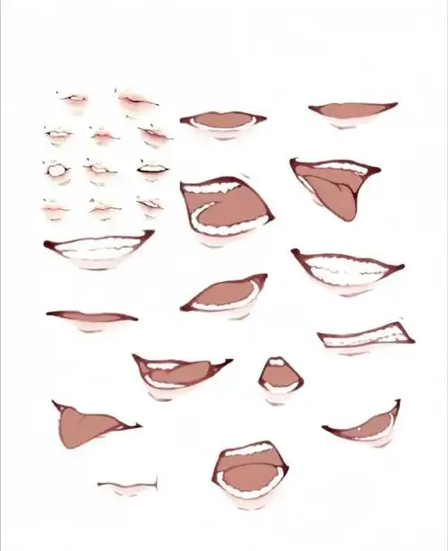 有的宝子不知道怎么画嘴巴!没有思路!没有头绪!