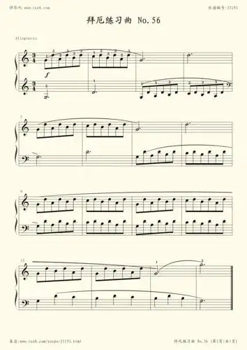 56(拜厄钢琴基本教程)