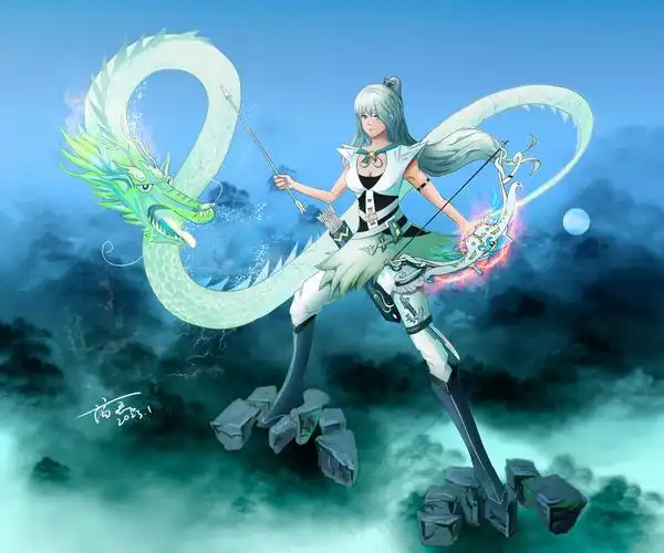 龙女插画图片壁纸