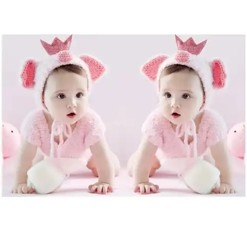 宝宝图片婚房贴画龙凤双胞胎胎教海报画报婴儿宝宝海报